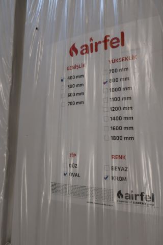 700435-2 Towel dryer Airfel chrome oval 400x800mm