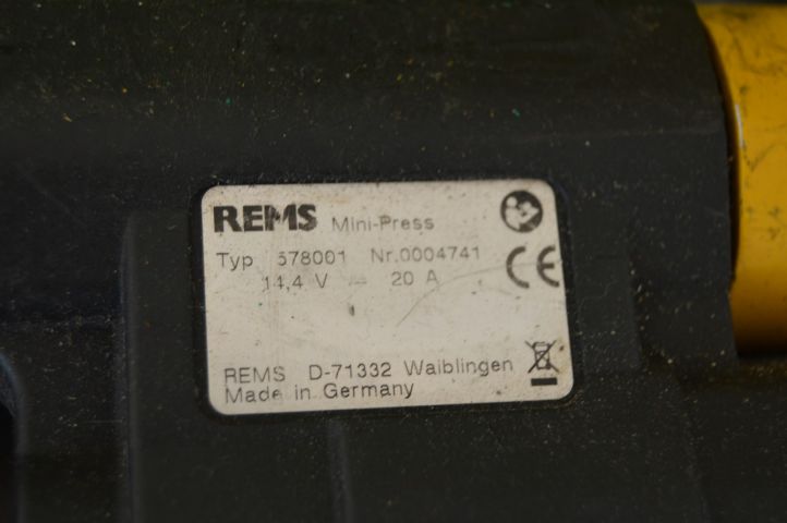 658804-4 Invoiced on 709256 - Rems mini press with 3 press jaws