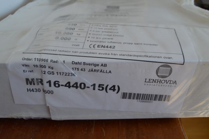 658813-4 Lenhovda radiator "new"
