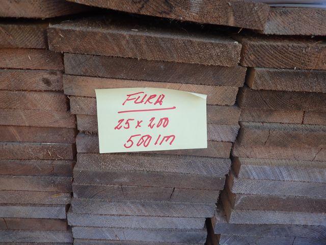 576311-2 Plank 25x200 pine, about 500 running meters