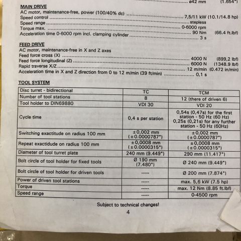 697089-14 CNC lathe Emco Turn 342