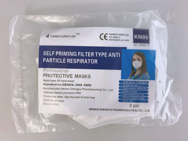 703190-5 Respiratory protection FFP2 (PFE): ≥95%, CE marked, 50 pieces