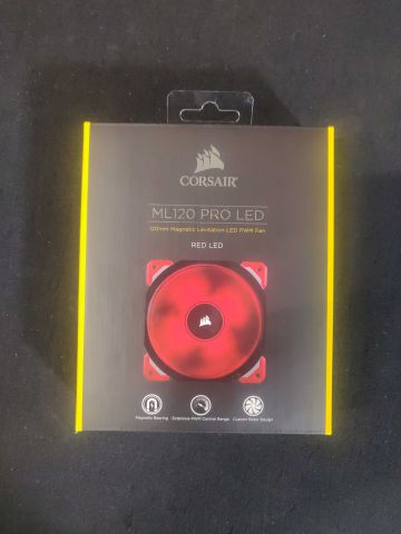 702781-3 Computer fans Corsair ML120 PRO LED Red, 120mm (3 pcs)