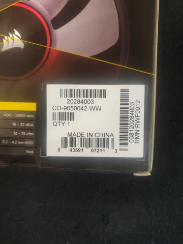 702781-4 Computer fans Corsair ML120 PRO LED Red, 120mm (3 pcs)