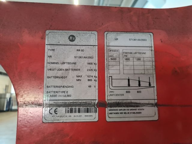 673917-3 Skjutmaststativ truck BT RR B2