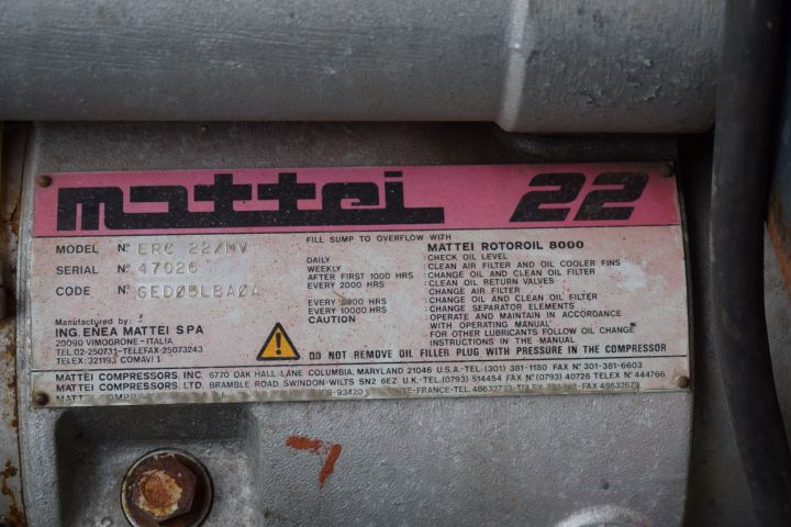 633230-3 Lamella compressor Mattei 22 (model ERC 22 / MV)