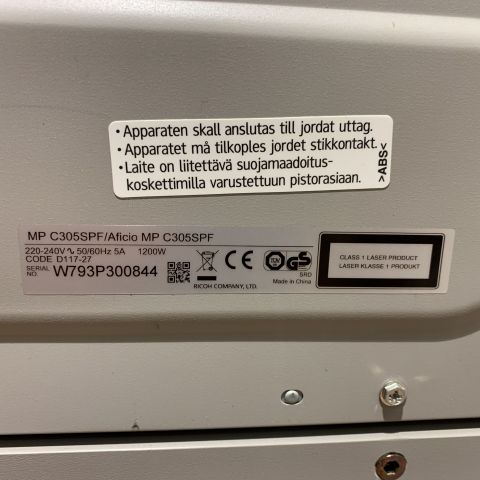 676426-2 Multi-printer, copier Nashuatec Afício MPC305SPF