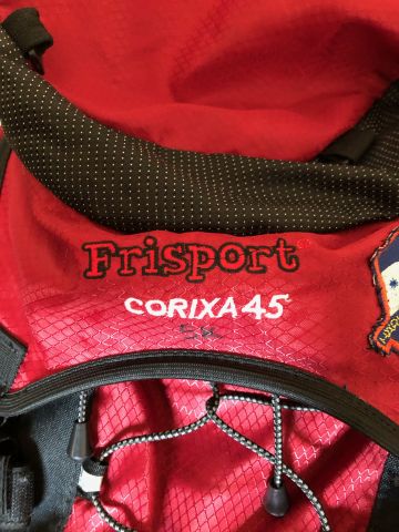 685894-4 2 backpacks Fjällräven Trapper 50, Frisport Corixa 45, sleeping hammock