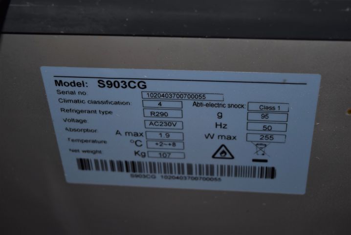 646391-6 Saladette glass top Adexa S903CG (136x70x133 cm)