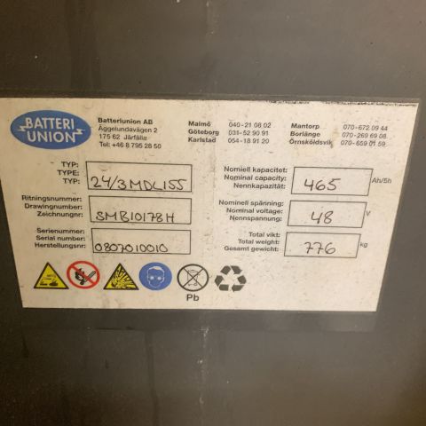 702022-8 Reach truck Atlet 140 DTFVRC 520 UNS -1996 (2364 h)