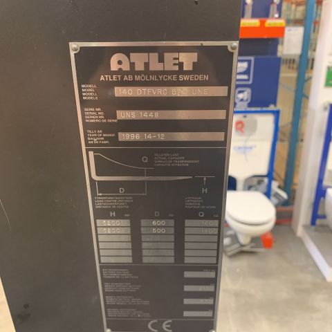 702022-12 Reach truck Atlet 140 DTFVRC 520 UNS -1996 (2364 h)
