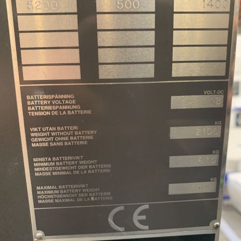 702022-14 Reach truck Atlet 140 DTFVRC 520 UNS -1996 (2364 h)