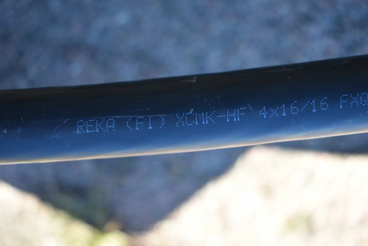 684802-3 Ground cable from Reka - XCMK-HF 4x16 / 16. FXQJ 4x16 / 16