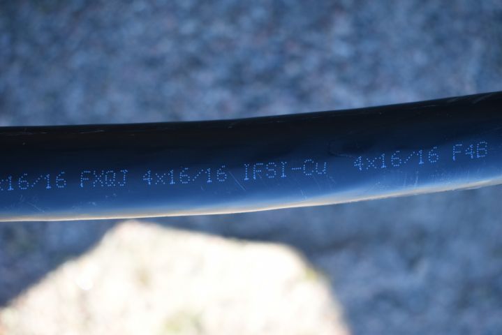 684802-5 Ground cable from Reka - XCMK-HF 4x16 / 16. FXQJ 4x16 / 16