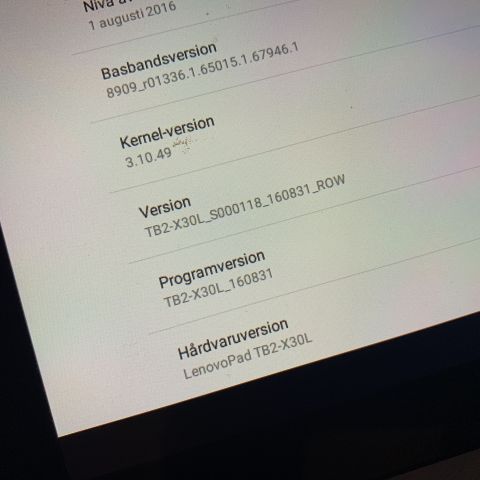 701448-5 Tablet Lenovo TB2-X30L