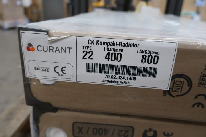 707575-2 3 st Radiator Curant CK Kompakt Typ 22 400x800