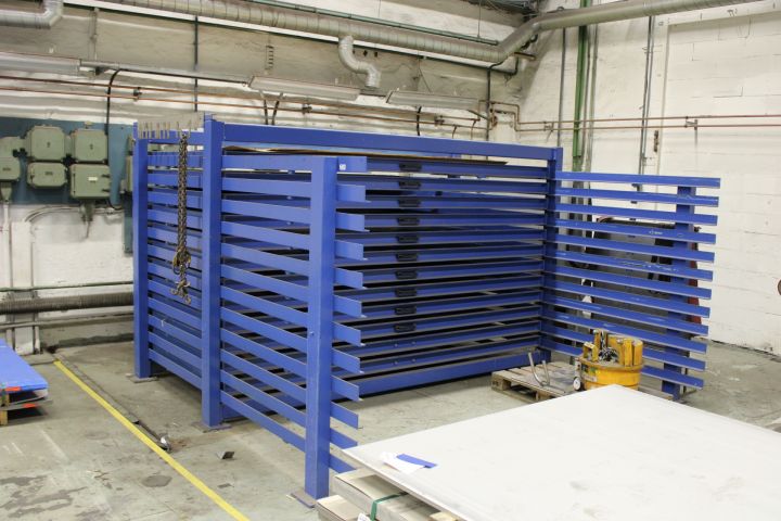 690996-1 Förvaringsställ för plåt "Plåtbyrå" 335x340x200cm