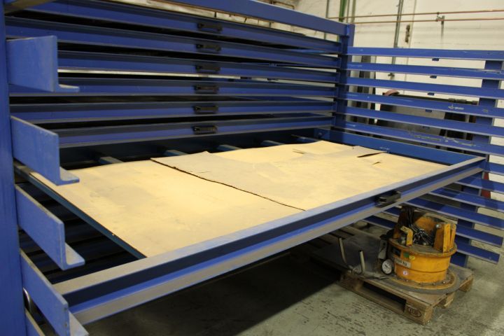 690996-5 Förvaringsställ för plåt "Plåtbyrå" 335x340x200cm