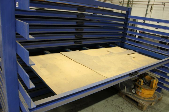 690996-6 Förvaringsställ för plåt "Plåtbyrå" 335x340x200cm