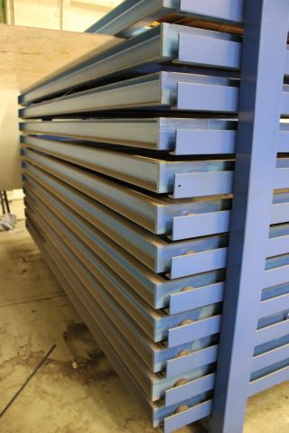 690996-10 Förvaringsställ för plåt "Plåtbyrå" 335x340x200cm