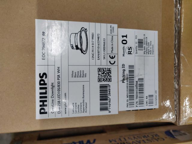 706431-2 Recessed downlight Philips DN125B LED10S / 830 PSR W (12 pcs)