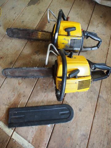 633371-3 2 pcs Partner chainsaws, older