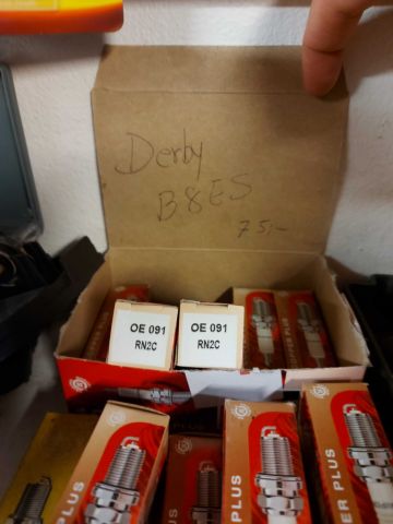 703552-9 Spark plug shelf NGK with contents