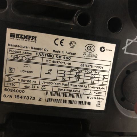 710195-12 Migsvets Kemppi FastMig KMS 400