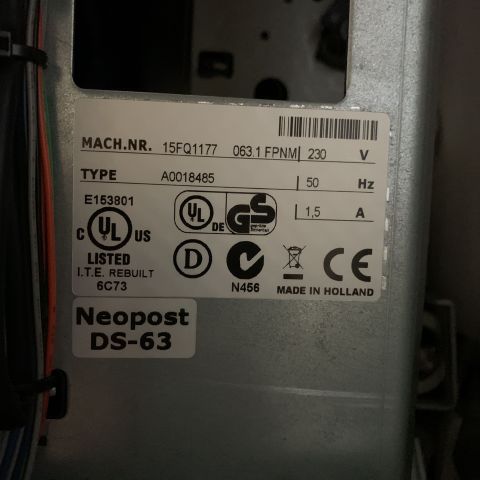 676464-7 Envelope machine Neopost DS-63