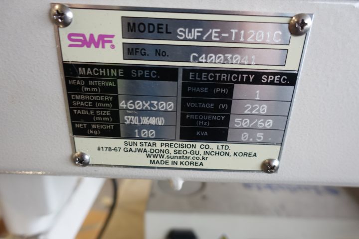 709862-3 Brodyrmaskin SWF SWF/E-T1201C