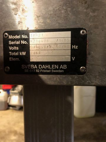 711112-7 Demougn Sveba Dahlen tunnel pizza oven. Extremely little used