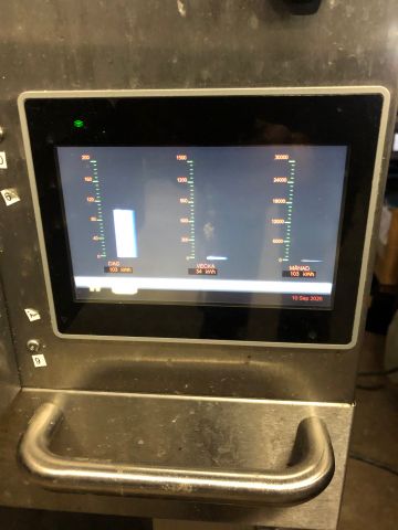 711112-8 Demougn Sveba Dahlen tunnel pizza oven. Extremely little used