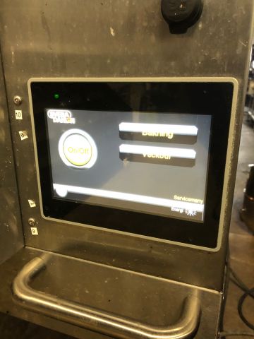 711112-14 Demougn Sveba Dahlen tunnel pizza oven. Extremely little used