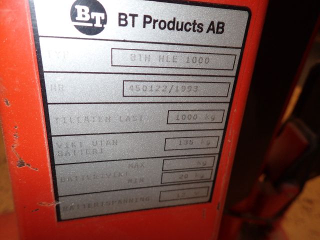 688938-3 BT Lift