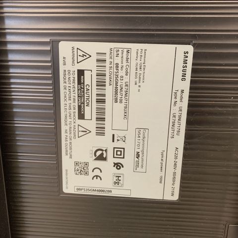 701538-3 Smart-TV LCD 75" Samsung UE75NU7175U