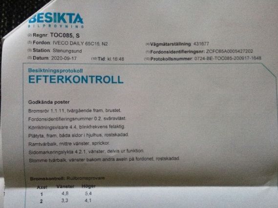 697289-35 Iveco Daily Chassis 2.8 D Manual, 146hp, 2003, 43119mil, (TOC085)