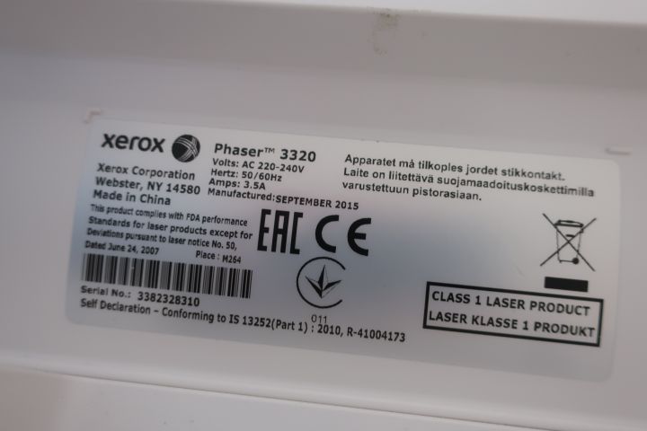 691285-5 Office Printer, Xerox Phaser 3320 - Extra paper tray