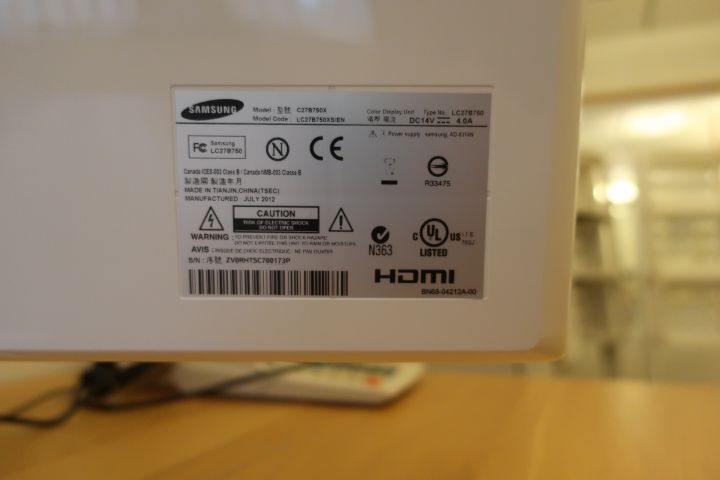 691358-6 Computer monitor, Samsung SyncMaster C27B750, 27 "
