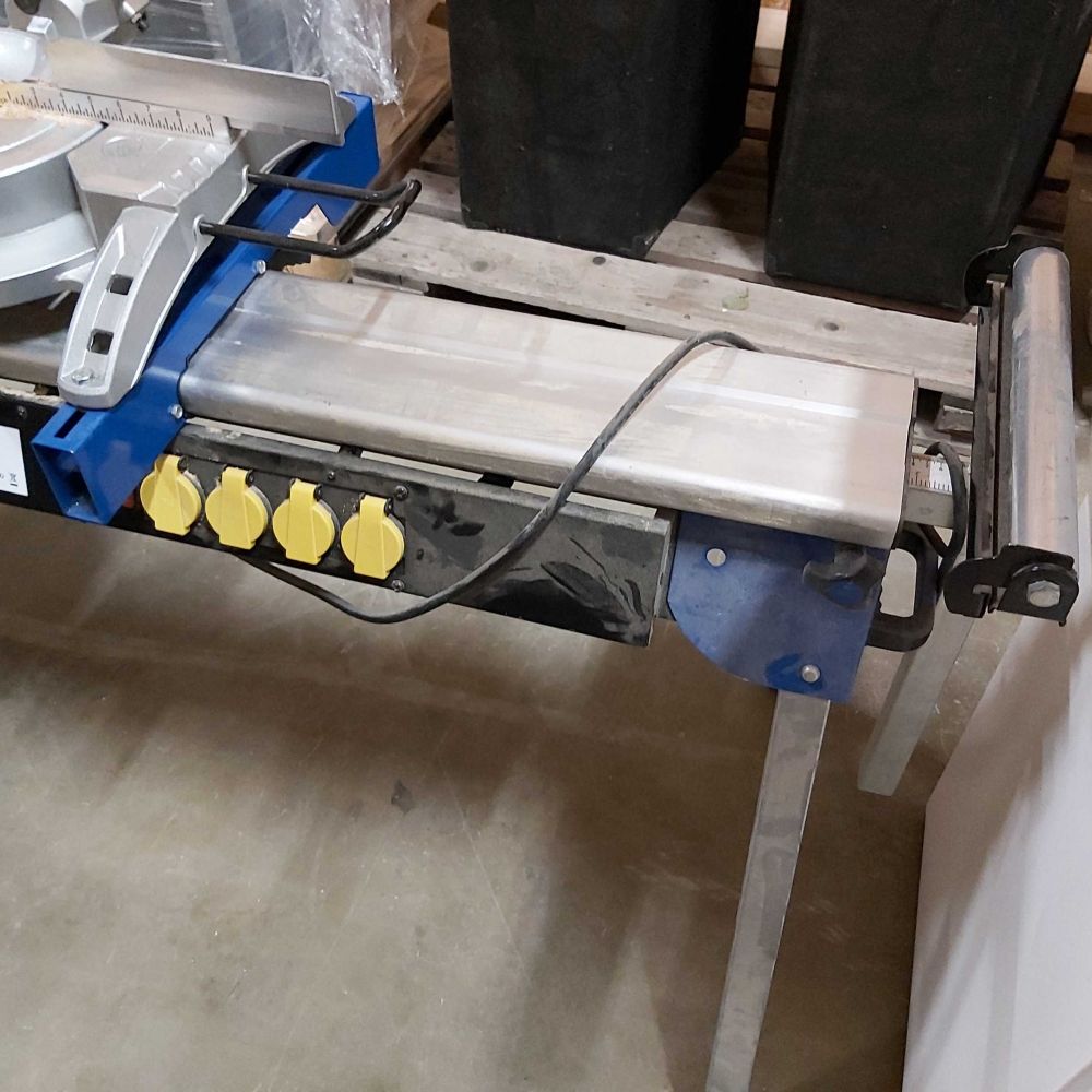 578301-2 Meec miter saw with saw table.