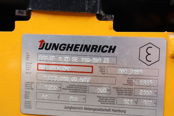 714868-20 JUNGHEINRICH EFG DF 1.25 GE 110-309-ZT -96