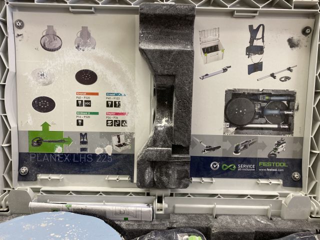 631758-4 Festool long neck grinder LHS 225 EQ-plus