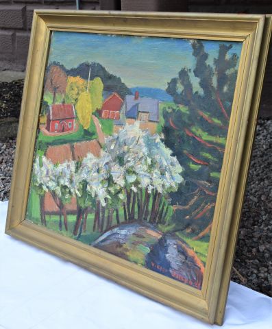 714037-3 Oil painting - Viktor Olsson (Not authenticated)