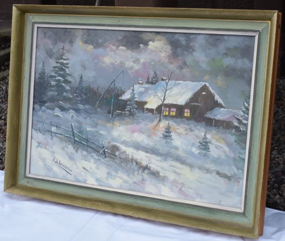 714039-2 3pcs Oil painting - HD Stenström (Not authenticated)