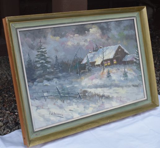714039-3 3pcs Oil painting - HD Stenström (Not authenticated)