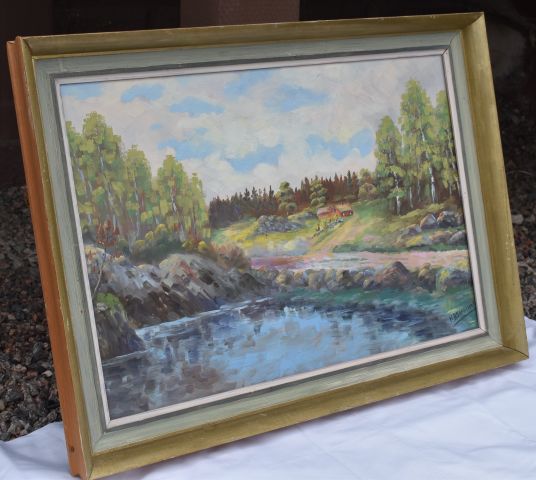 714039-8 3pcs Oil painting - HD Stenström (Not authenticated)