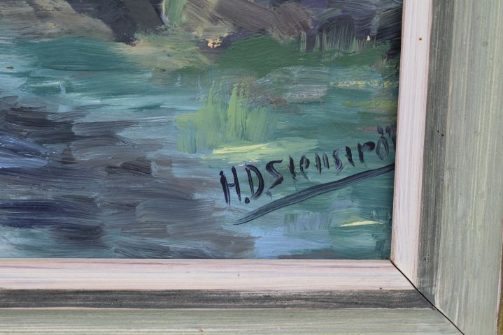 714039-9 3pcs Oil painting - HD Stenström (Not authenticated)