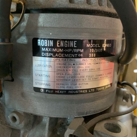 715221-10 Floor saw Robin EY40, petrol powered