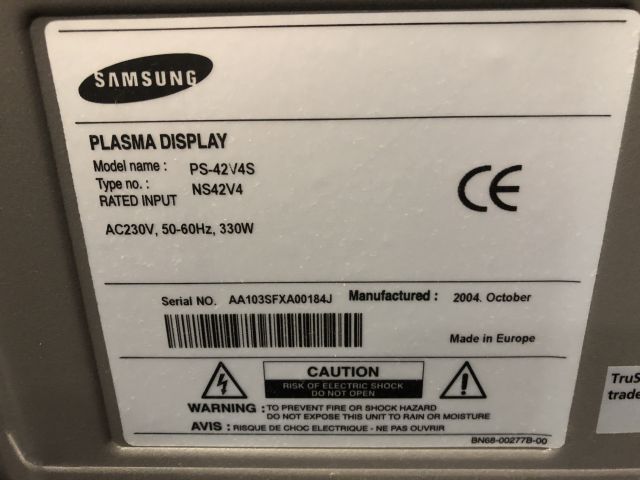 715561-2 Plasma TV - Samsung 42 "