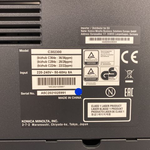 660975-13 Printer # 2 - Konica Minolta BizHub C284e