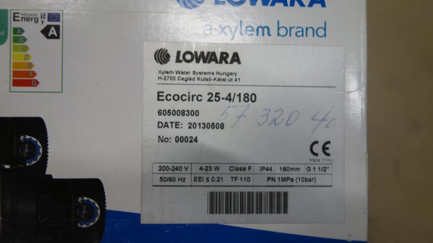 716619-2 Circulation pump Lowara ecocirc BASIC 25-4 / 180 - Free shipping